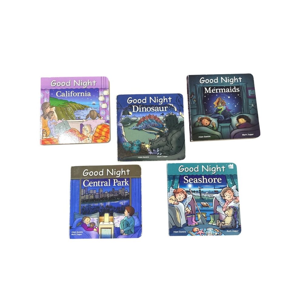 Good Night Books Children's Board Book Set Of 5 By Adam Gamble & Mark Jasper